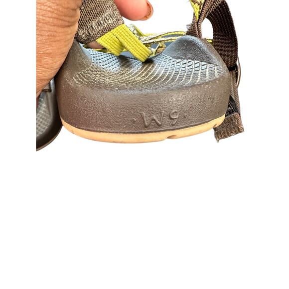 Chaco‎ Womens Brown Green Strappy Casual Outdoor ZX2 Yampa Sandals Size 9 - Picture 4 of 7